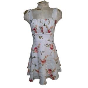 Mi Ami Floral Dress‎ Francescas Size S NWT